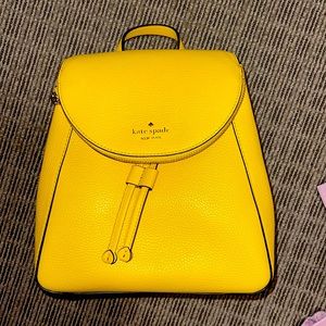 Kate spade yellow backpack